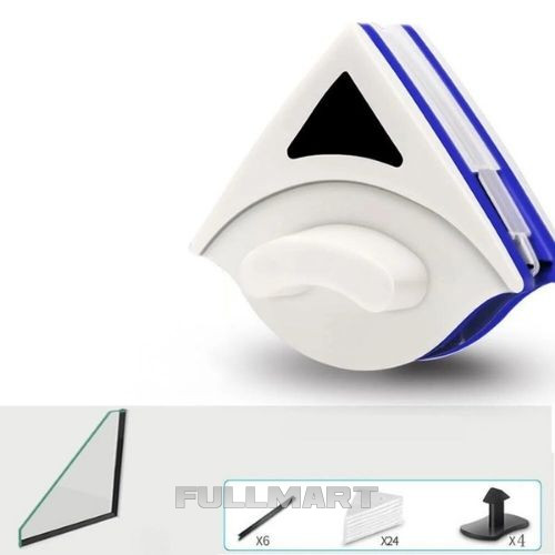 Двусторонняя магнитная щетка для мытья окон Double Faced Glass Wiper УГЛОВАЯ